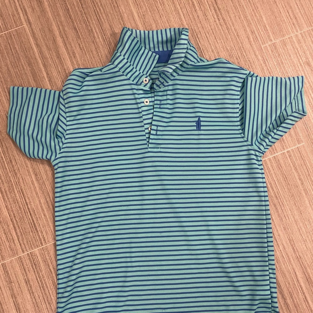 Johnnie-O size 12 boys lightweight polo and khaki shorts set.